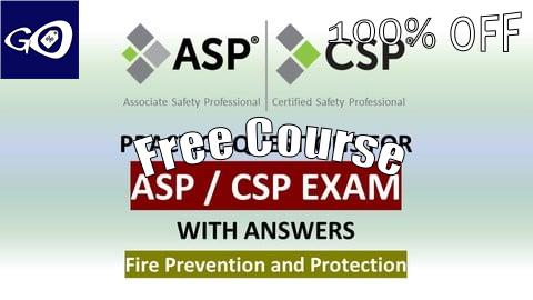 Free Coupon ASP / CSP Exam Preparation - Fire Prevention and Protection [100% OFF]