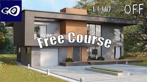 Free Coupon Build a modern villa with accurate measurements in Blender [100% OFF]