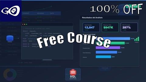 Free Coupon Domina SQL: Convierte preguntas de negocio en respuestas [100% OFF]